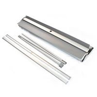 Nouveautés Bannière déroulante double face en aluminium pour affichage publicitaire portable, légère et rétractable