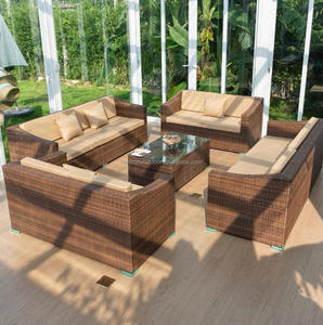Venta caliente a prueba de agua y protector solar Rattan <span class=keywords><strong>Terraza</strong></span> Jardín Hotel Habitación soleada Sofá al aire libre - Product Image 4