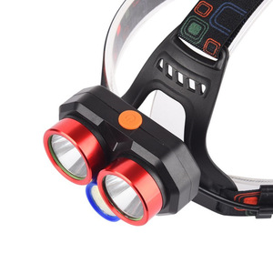 Lampe frontale Gdplus T6 LED COB 2000 mAh rechargeable, lumière de pêche extérieure réglable, charge USB - Product Image 3