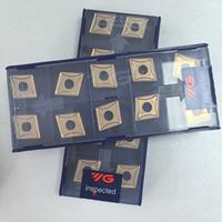 Plaquettes carrées en carbure CNMG160608 UG YG3125 YG1, outils de tournage CNC, revêtement PCD/PCBN, outil de tournage externe OEM HRC45, lame de 16 mm