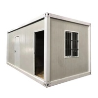 Maison conteneur démontable de 20 pieds pour dortoir de travailleurs de chantier, cabine modulaire à assemblage rapide