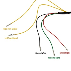 Luz Trasera Integrada de Motocicleta con Señales de Giro LED, Freno y Luz de Marcha para Kawasaki Ninja 400 Z400 ZX10R <span class=keywords><strong>ZX6R</strong></span> Z1000 13-23 - Product Image 4