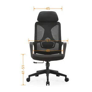 Cheap Office guest Chairs Healthy Task Recliner Full Mesh Ergonomic Office Chair Back Support