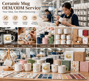 Mug en céramique de haute qualité 10 oz, design minimaliste fait main, compatible micro-ondes et lave-vaisselle, GRAND CADEAU, mug à café pour la maison/le bureau - Product Image 2