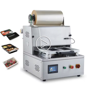 Selladora de Bandejas al Vacío Eléctrica Semiautomática de Sobremesa DQ400T con Capacidad de Sellado Térmico para Bolsas y Productos Químicos - Product Image 1