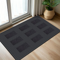Tapis grattoir extérieur personnalisé, tapis grattoir carré antidérapant avec motif animalier, design moderne pour usage extérieur