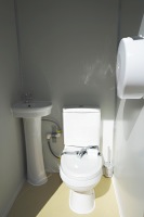 Toilette unique portable moderne pour l'extérieur écoles parcs salles de bains extérieur conteneur maisons bureau panneau sandwich durable