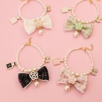 Collier pour chien avec décoration en strass DIY, bijoux pour chiens et chats, collier pour chien avec collier de perles