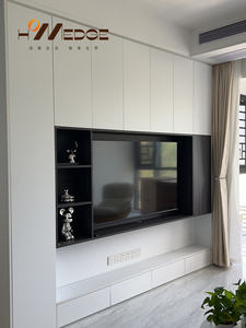 モダンラグジュアリーブラック<span class=keywords><strong>TV</strong></span>キャビネット現代ミニマリストデザイン折りたたみ式<span class=keywords><strong>TV</strong></span>スタンド/コンソール農家または家 - Product Image 6