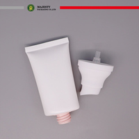 Kemasan krim BB tabir surya kosong perawatan kulit tabung kosmetik kemasan plastik PE tabung kosmetik dapat disesuaikan tabung warna Logo