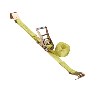 Correa de Trinquete de Poliéster de 2 Pulgadas (50 mm), Gancho Plano, Resistencia a la Rotura de 3333 LBS, EN12195-2 - Product Image 1