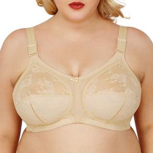 Reggiseni a <span class=keywords><strong>Coppa</strong></span> Intera Taglie Forti Sexy in Seta e Pizzo <span class=keywords><strong>80</strong></span>-115 <span class=keywords><strong>C</strong></span> D Set <span class=keywords><strong>Reggiseno</strong></span> e Mutandine per Donne Formose in Poliammide Nylon Cotone con Ganci - Product Image 4