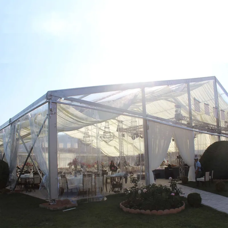 YUNTU China Wholesale Transparent Luxury Wedding Event 40x60 Party Tents For Sale