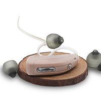 Dôme de remplacement RIC Phonak en silicone noir transparent, écologique, semi-ouvert, avec aérations d'équilibrage de pression et amplificateur sonore