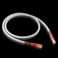 Haute qualité QED Hifi DAC données câble USB plaqué argent Type a à B pour Microphone haut-parleur moniteur lecteur DVD en Stock