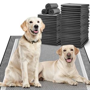 Tapis absorbant pour animaux de compagnie en charbon de bois, personnalisé avec SAP, pour l'apprentissage de la propreté des chiots, antidérapant, imperméable, coussinets absorbants pour chiots, couches pour chiens - Product Image 6