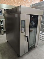 Four à convection rotatif commercial à 10 plateaux, machine à cuire le pain électrique industrielle, équipement de boulangerie en acier inoxydable