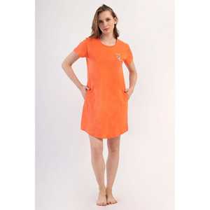 Elegante Vestido Túnica de Manga Corta con Cuello Redondo y Bolsillo Ovalado para Mujer, Talla Grande, Largo hasta la Rodilla, Diseño Sólido, Ideal para el Día del Club, Disponible en Talla XS - Product Image 4