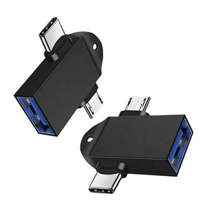 <strong>2</strong> in 1 USB3.0 to Micro B Type C <strong>USB</strong> Converter OTG Adapter for Android Phone U Disk Mouse - Product Image 1