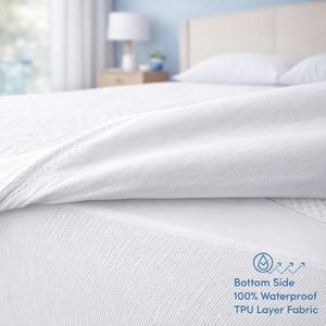 Surmatelas de luxe en fibres alternatives au duvet, 100 % microfibre polyester, pour hôtel, surmatelas en mousse - Product Image 4