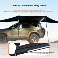 Vente Flash : Auvent latéral de voiture à 180 degrés avec éclairage LED, auvent rétractable en forme d'éventail pour 4x4, SUV et Overlanding