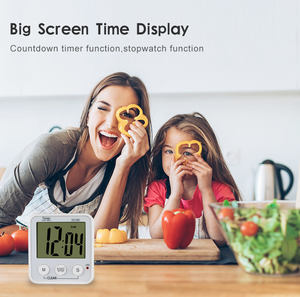 Đồng Hồ Điện Tử Đếm Ngược Điện Tử LCD Thực Phẩm Đầu Bếp Nấu Ăn ABS Màu Trắng Đồng Hồ Hẹn Giờ Nhà Bếp Kỹ Thuật Số Hình Trứng Có Pin - Product Image 3
