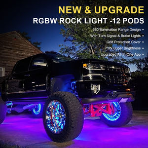 16 Pods coloré <span class=keywords><strong>LED</strong></span> Rock Light Universel Châssis De Voiture Lumière Undergolw Étanche Néons Pour UTV Auto Camion <span class=keywords><strong>Moto</strong></span> - Product Image 2