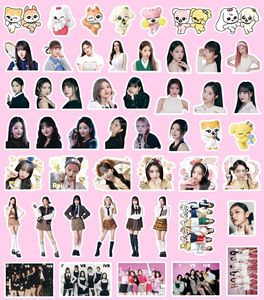 All'ingrosso KPOP IVE MINIVE adesivi adesivi decorativi per bagagli con Wonyoung Yujin Gaeul LIZ Rei Leeseo per i fan di Kpop