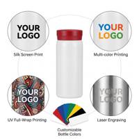Gobelet isotherme en acier inoxydable personnalisé avec logo, cadeaux d'affaires simples, bouteille d'eau sous vide, mini tasse de poche moderne pour l'extérieur