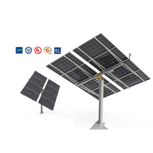 Eficiencia energética mejorada Sistema de seguimiento solar de un solo eje Kits de sistema de seguimiento de rastreador solar Estructura de pista de panel solar fotovoltaico - Product Image 1