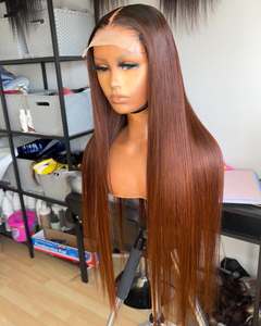 Pelucas para Mujer, Diseño <span class=keywords><strong>Nuevo</strong></span>, Color Marrón, Peluca <span class=keywords><strong>de</strong></span> Cola <span class=keywords><strong>de</strong></span> Caballo Completa para Cabeza Pequeña, Cabello Lacio con Frente <span class=keywords><strong>de</strong></span> Encaje, Pelucas <span class=keywords><strong>de</strong></span> Cabello Humano al por Mayor <span class=keywords><strong>de</strong></span> China - Product Image 5