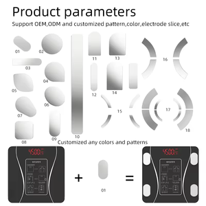 ميزان حمام رقمي لقياس الدهون في الجسم بشاشة LCD سعة 180 كجم، متوافق مع معايير ROHS، مصنوع من الزجاج المقسى، يعمل بالبطارية، للاستخدام الشخصي والمنزلي - Product Image 5
