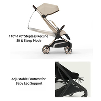 Poussette légère pour bébé B.Childhood, faible MOQ, pliage rapide à une main, chariot de poche durable pour la marche quotidienne