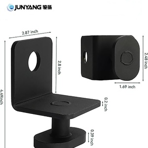 Ancres de conteneurs maritimes en acier robuste galvanisé à chaud noir avec verrouillage latéral torsadé, accessoires et pièces pour conteneurs - Vente en gros - Product Image 3