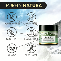 Gummies OEM d'extrait de Shilajit et d'Ashwagandha 30:1 pour adultes – Soutien immunitaire, mémoire et concentration – Équivalent 1500mg – Complément alimentaire à base de plantes