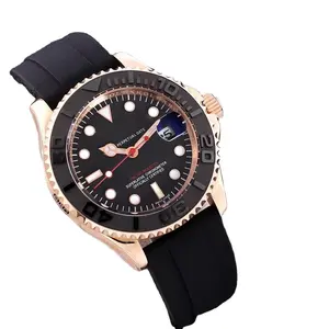 顶级劳力士手表超级克隆relojes hombres石英表潜水员橡胶表带潜水手表