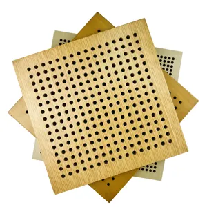 Perforated Wall Panel Sound Absorbing Panels Eco-friendly Material Sound Absorption Acoustic Wood Panel