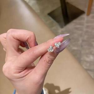 UM Jewelry 925 <b>Solid</b> <b>Silver</b> Zircon Stud Earrings Unisex for Daily Wear & Party Wedding Anniversary Gift - Product Image 5