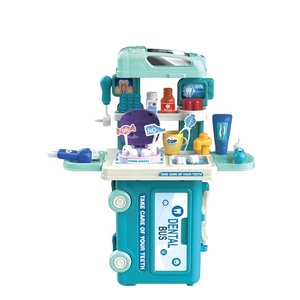 ITTL 3 en 1 valise <span class=keywords><strong>docteur</strong></span> jouet dentaire pour enfant bus médical kit de médecin en plastique nouveaux jouets - Product Image 1