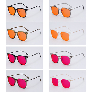 Gafas de <span class=keywords><strong>Computadora</strong></span> <span class=keywords><strong>con</strong></span> Marco TR90 Unisex, Logotipo Personalizado, Último Modelo, 99% Anti-Luz Azul, <span class=keywords><strong>con</strong></span> <span class=keywords><strong>Lentes</strong></span> Tintadas en Rojo Anaranjado - Product Image 3