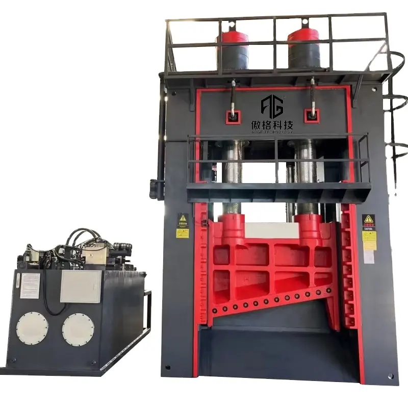 Guillotina máquina de cizalla de metal utilizada para cortar chatarra de acero hierro aluminio