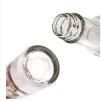 Bouteille en verre transparent de 150 ml avec bouchon en plastique, bouteille de confiture de 5 oz, bouteille de salade, bouteille de jus