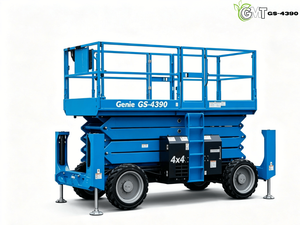 Plataforma Elevadora de Tijera Genie <span class=keywords><strong>GS</strong></span> <span class=keywords><strong>4390</strong></span> Usada para Terrenos Difíciles, 4x4, Diésel, Autopropulsada, de Segunda Mano - Product Image 4