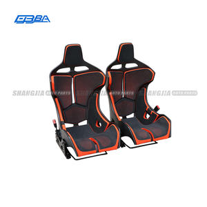Sièges de course en fibre de carbone sèche orange personnalisables de haute qualité pour McLaren MSO Senna - Product Image 2