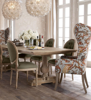 Table de salle à manger en bois de pin courbé Vintage, centre de campagne, vente en gros