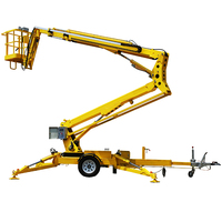 Nacelle élévatrice à flèche tractable UNW SBL 12-24m, alimentée au diesel, hydraulique, facile à utiliser, entièrement étanche, avec tuyau rotatif haute pression, sûre et stable