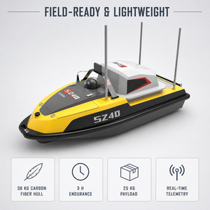 SZ40 Kohlefaser-Jetpumpen-<span class=keywords><strong>Trimaran</strong></span> Online Wasserqualitätsüberwachung Unbemanntes Oberflächenfahrzeug - Product Image 4