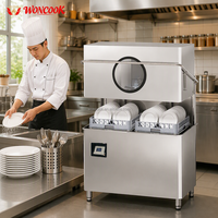 Lave-vaisselle professionnel à capot en acier inoxydable SUS304 haute efficacité pour la restauration, les hôtels, les restaurants et les cuisines