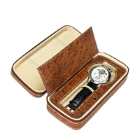 Étui de montre personnalisé, étui de voyage protecteur pour montre, fait main, en cuir véritable, étui de montre en velours pour Rolex