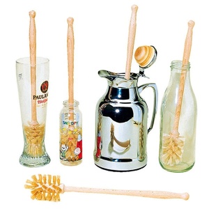 ESD ECO Kitchen Sợi Tampio Tự Nhiên Cốc Lọ Bình Làm Sạch Bàn Chải Với Tay Cầm Bằng Gỗ Cho Chai - Product Image 4